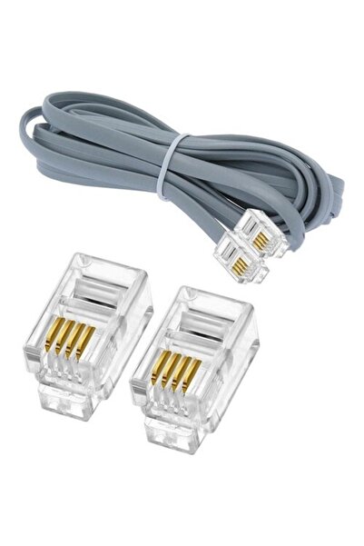 KEEPRO 6p4c 4 دبوس كابل الهاتف المقبس 0.5 م