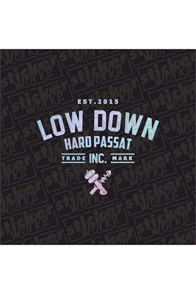 Sticker Works ملصق ثلاثي الأبعاد للنافذة الخلفية من Low Down Hard Fiorino