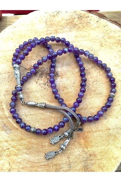 parze doğaltaş Rozariu cu ametist de 99 de piese - elegant și util