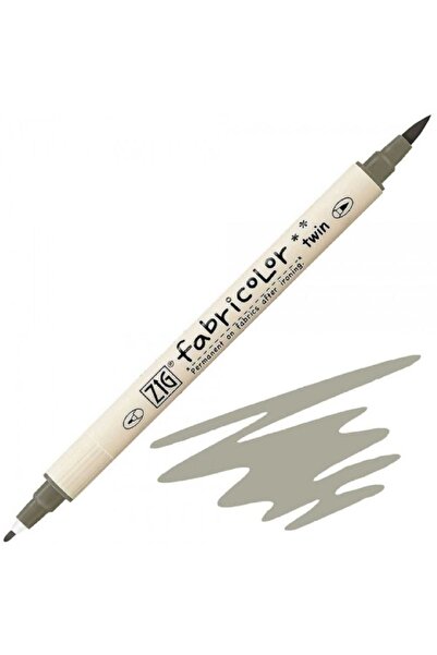 Zig قلم قماش مزدوج ماركر من القماش باللون الأخضر والرمادي 093