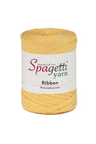 Spagettiyarn Μαλακό κίτρινο κορδόνι