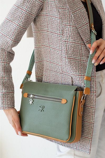 Lifonbag Women's Long Cross Strap 5 Compartment Shoulder Bag