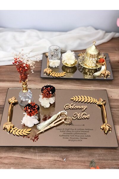 Masalsı Concept Söz Tepsisi Nişan Tepsisi Yüzük Tepsisi