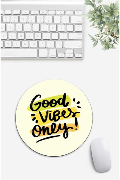Gizeo Concept Mouse Pad cu mesaj „Good Vibes”
