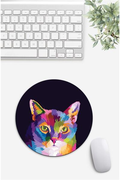 Gizeo Concept Mouse Pad poligonal cu model de pisică