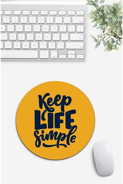 Gizeo Concept Mouse Pad scris Keep Life Simple