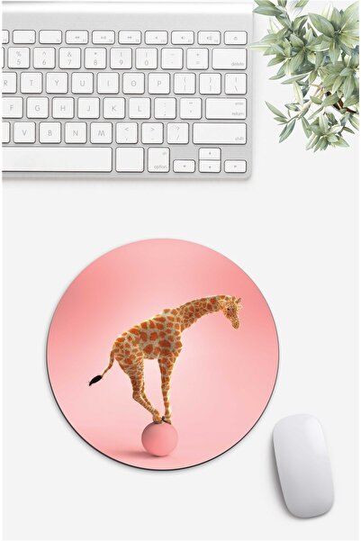Gizeo Concept Mouse Pad cu model girafă roz