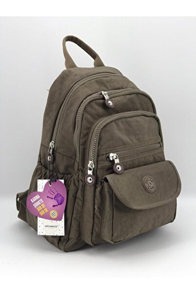MEGA 255 Crinkle Fabric Backpack Mink