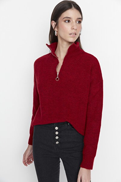 Trendyol Collection Sweater - Red - Regular