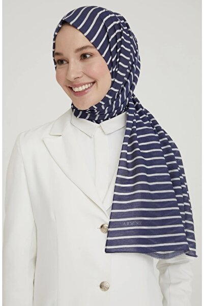 Armine Modal Ipek Şal - Lacivert