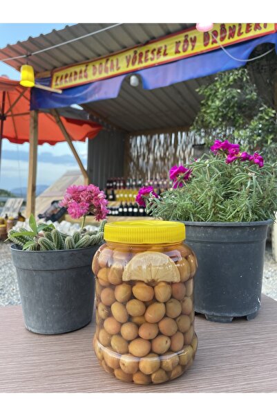 KaradağDoğalÜrünler Limonlu Çizik Yeşil Zeytin Net 1kg Brüt 1.4 Kg Balıkesir Havran