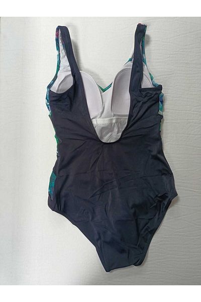 sensiart Patterned V-Neck Swimsuit