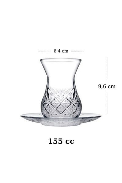 Paşabahçe Timeless 18 Piece Tea - Snack Set