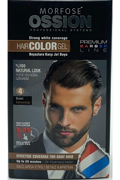 Ossion Men Saç Boyası No 4 Kahverengi