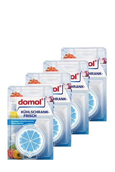 DOMOL Kokusuz Buzdolabı Deodorantı Kartuş Ve Karbon Filtre 40 Gr (4 Adet)