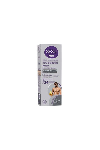 Sesu Men's Cream Color Hair Remover - Normal Skin 100 ml