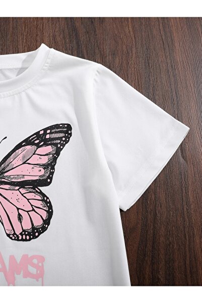 LePold Μπλουζάκι για κορίτσι/αγόρι με στάμπα Dream Butterfly