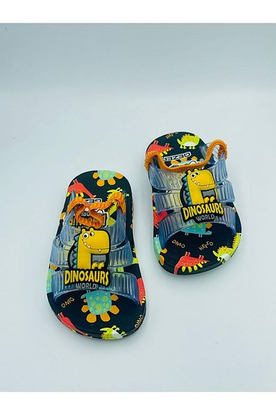 GEZER Dinosaur Patterned Baby Sandals Slippers