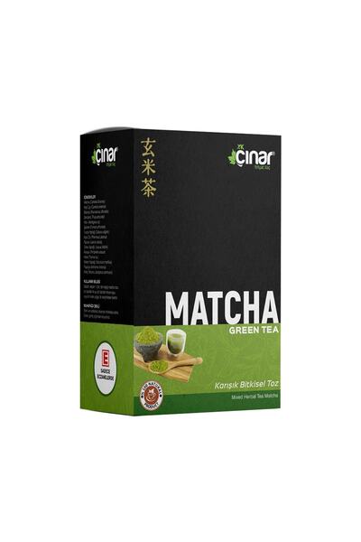 YK Çınar Matcha Green Tea Form Çayı Karışık Bitkisel Toz 150 Gr