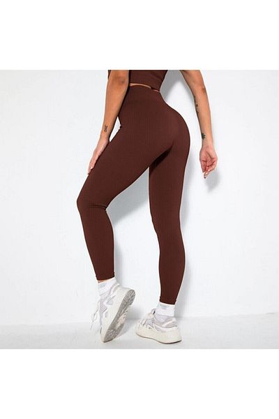 CATSPY Ribbed Leggings High Waist