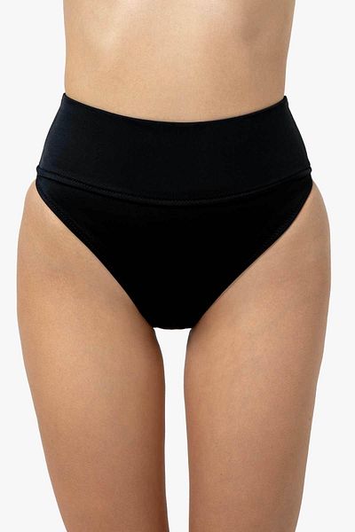 AYYILDIZ Bikini Bottom - Black - Plain