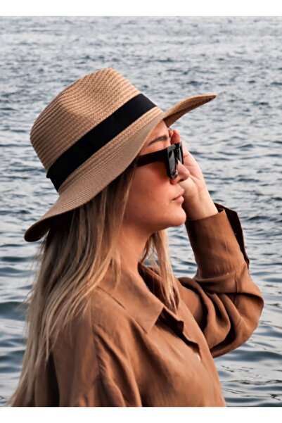 Shopiolog Дамска сламена шапка Fedora