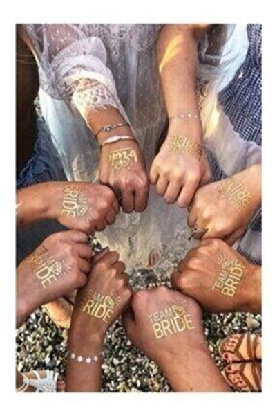 Aker Hediyelik Team Bride Dövme Gold Söz Nişan Kına Dövmeleri