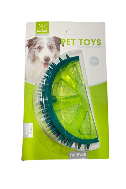 Nunbell Tropik Meyve Aromalı Suda Batmaz Limon Köpek Oyuncağı 11 Cm