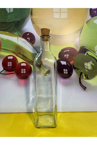 Şişecam 500cc Olive Oil Bottle - 10 Empty Glass Cork