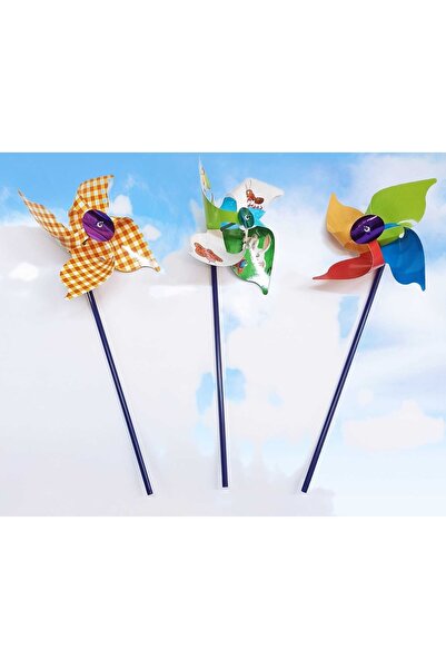 kırtasiyexpress Rüzgar Gülü Fırfır 3 Adet - Dört Kanatlı