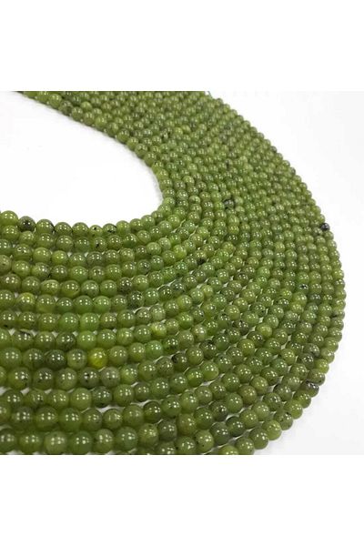 Yüksel Boncuk Σειρά από φυσική πέτρα 6 mm Canada Jade