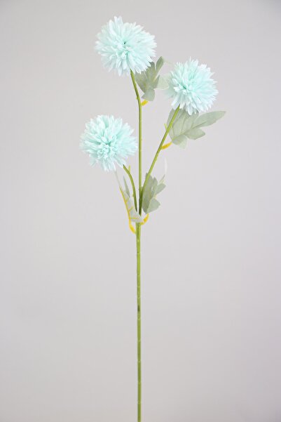 Yapay Çiçek Deposu Yapay Çiçek 3lü Top Karanfil Dalı 62 Cm Açık Mavi