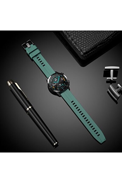 Huawei Watch Gt Runner Compatible 22mm Pattern Sports Line Design Silicone Strap