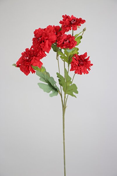 Yapay Çiçek Deposu Yapay 6lı Gerbera Dalı 80 cm Kırmızı Kırmızı