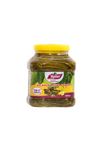 Yapsar Tokat Erbaa Salamura Asma Yaprak Brüt:3500 Gr-net1600gr