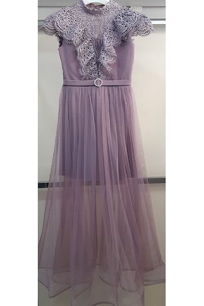 N.Y.YILDIZ Children's Waiter Graduation Evening Dress Cotton Satin Shawl Collar Hanging Neck Flared Tulle Skirt