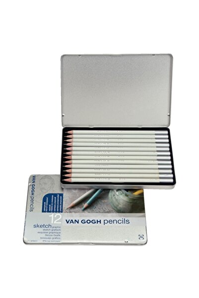 Van Gogh : Dereceli Eskiz Kalem Seti : 12 Renk (metal Kutu)