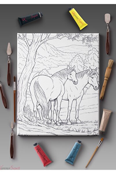 KanvasSepeti 40x30cmtüm Boyama Türlerine Uygun Boyanabilir Tuval Mandala Tabl...