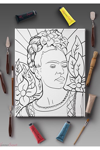 KanvasSepeti 30x20cmtüm Boyama Türlerine Uygun Boyanabilir Tuval Mandala Tabl...