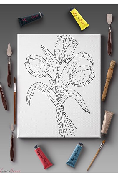 KanvasSepeti 40x30cmtüm Boyama Türlerine Uygun Boyanabilir Tuval Mandala Tabl...