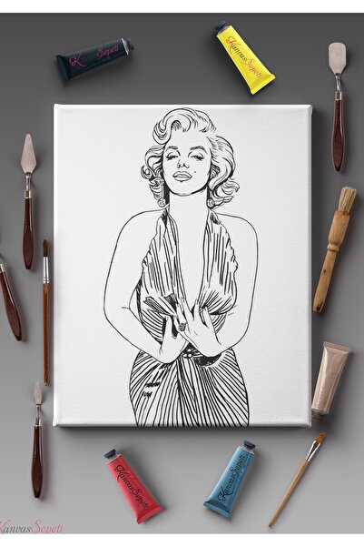 KanvasSepeti Ölçü Seçenekli Tüm Boya Türlerine Uygun Boyanabilir Tablo Tuval ...