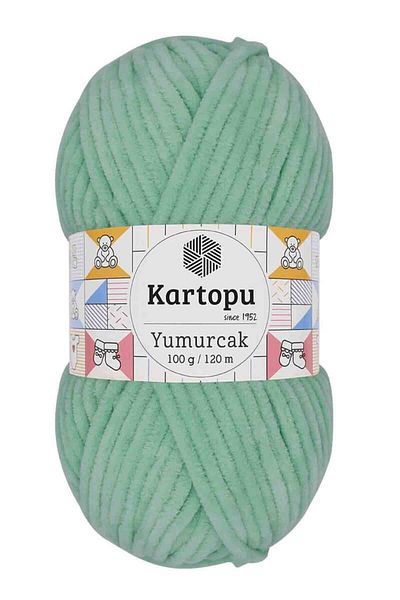 Kartopu Mint Colored Egg Knitting Yarn - 100 Gr K507