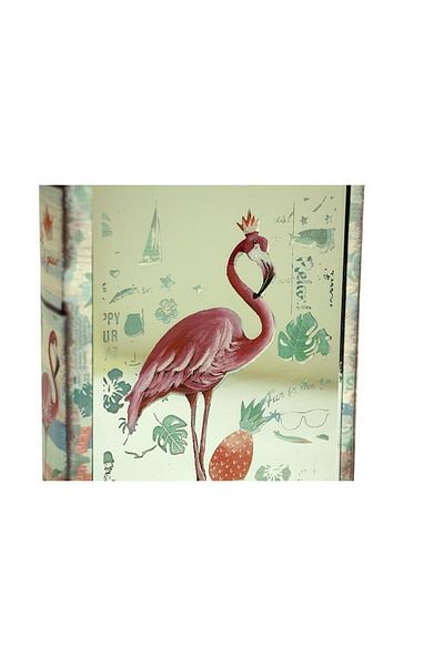 mikudesign Flamingo Decorative Box Book with Mirror Gift