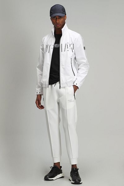 Lufian Pantaloni de trening pentru bărbați Fast Off-White