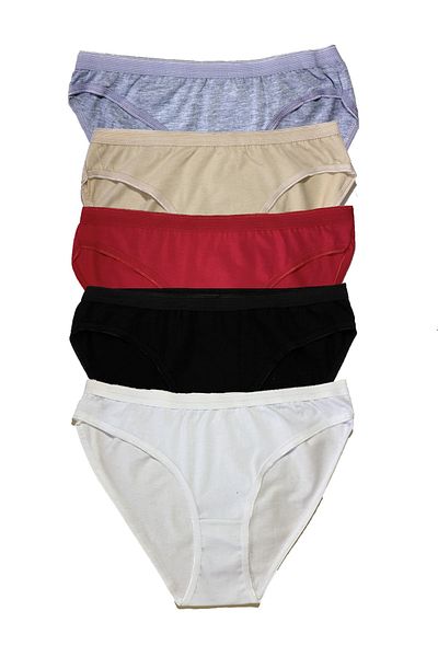 Betimoda Chiloți Bikini Damă Bumbac Pieptănat 5 Bucăți Mixt