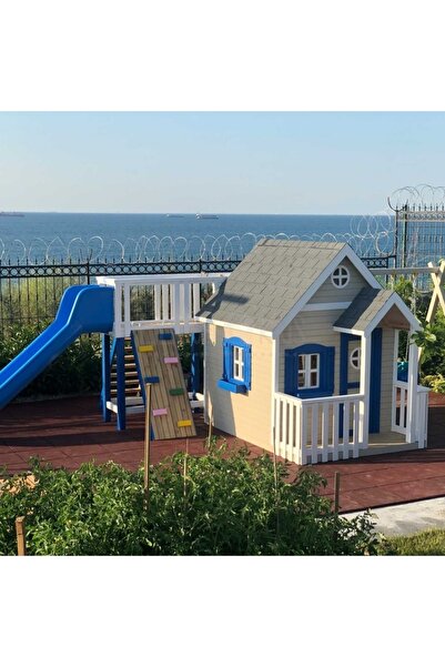 SAV AHŞAP Doğal Ahşap Oyun Evi - 12