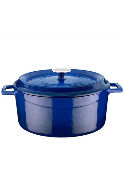Lava Cast Pot Multipurpose High Quality Blue Cast Pot 24 Cm