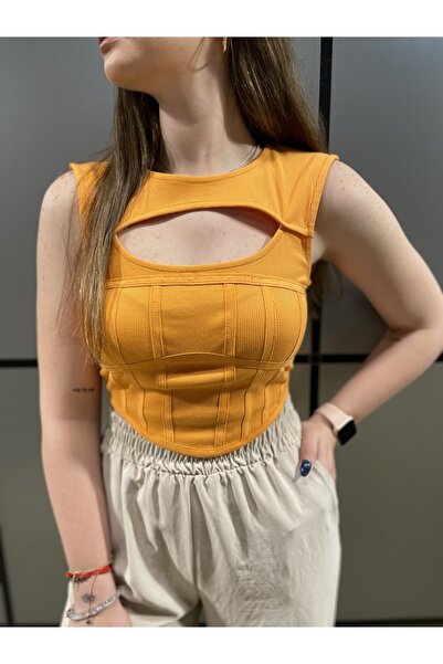 Dilvin Білий корсет з вікнами