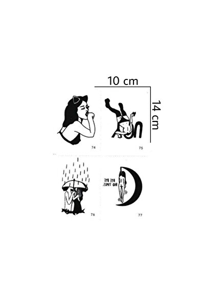 Mecit Tuhafiye Genç Tarz Fügür Geçici Dövme