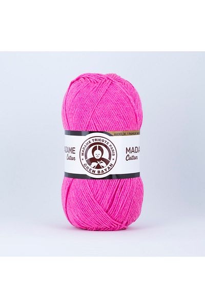 Ören Bayan Νήματα πλεξίματος χειρός Madame Cotton 100 Gr 042 Φούξια